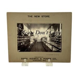 Kewaunee Wisconsin 1900s Photo Bach Kieweg Poser Co Interior New Store Matted #2